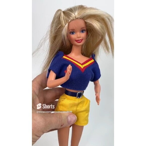 Vtg 1998 Mattel Giggles N Swing Barbie Doll Only Replacement #20333 Tested Works - Picture 5 of 16